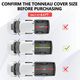 Hard Tri-fold Truck Bed Tonneau Cover Compatible with 6.5 FT Chevy Silverado/GMC Sierra 2500 3500 HD Fleetside 6.5 FT (79") Bed 032