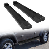 2018-2025 Jeep Wrangler JL 4 Door/4xe, 6 inch Running Boards & Side Steps Matte Black Nerf Bars (Not for JK Model)