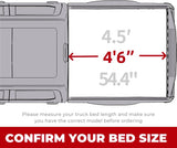 2022-2025 Ford Maverick 4.6 FT (54.4") Soft Roll-Up Truck Bed Tonneau Cover 093