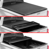 2016-2025 Toyota Tacoma Vinyl Soft Tri-fold Truck Bed Tonneau Cover (Excl. Trail Edition) with Tacoma Bed Rail 098