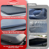 Soft Quad-fold Truck Bed Tonneau Cover Fits 6.5 FT for 1999-2019 Chevrolet Silverado GMC Sierra 2500 3500 HD Fleetside (Not for Stepside) Bed