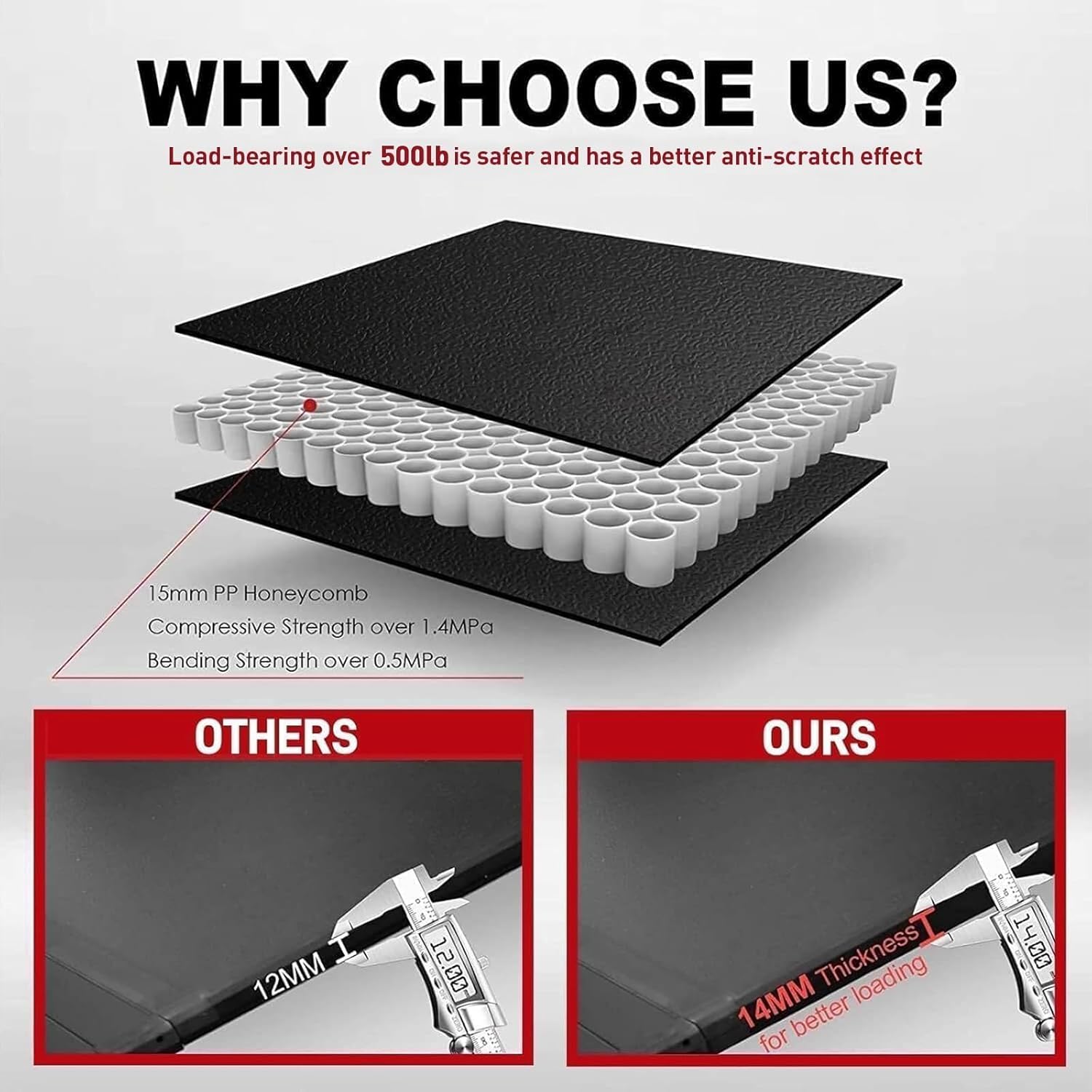 4.5ft Hard Folding Truck Bed Tonneau Cover For 2022 2023 2024 2025 Ford Maverick | 54" Bed Without Drilling 093