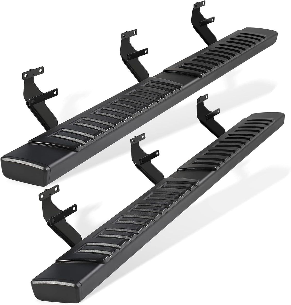 6" Running Boards Compatible with 2015-2025 Ford F-150 Super Crew Cab and 2017-2025 Ford F250 F350 Super Duty Crew Cab - Side Step Rails Nerf Bars (Aluminum Alloy, for Vehicles with 4 Full Size Doors)