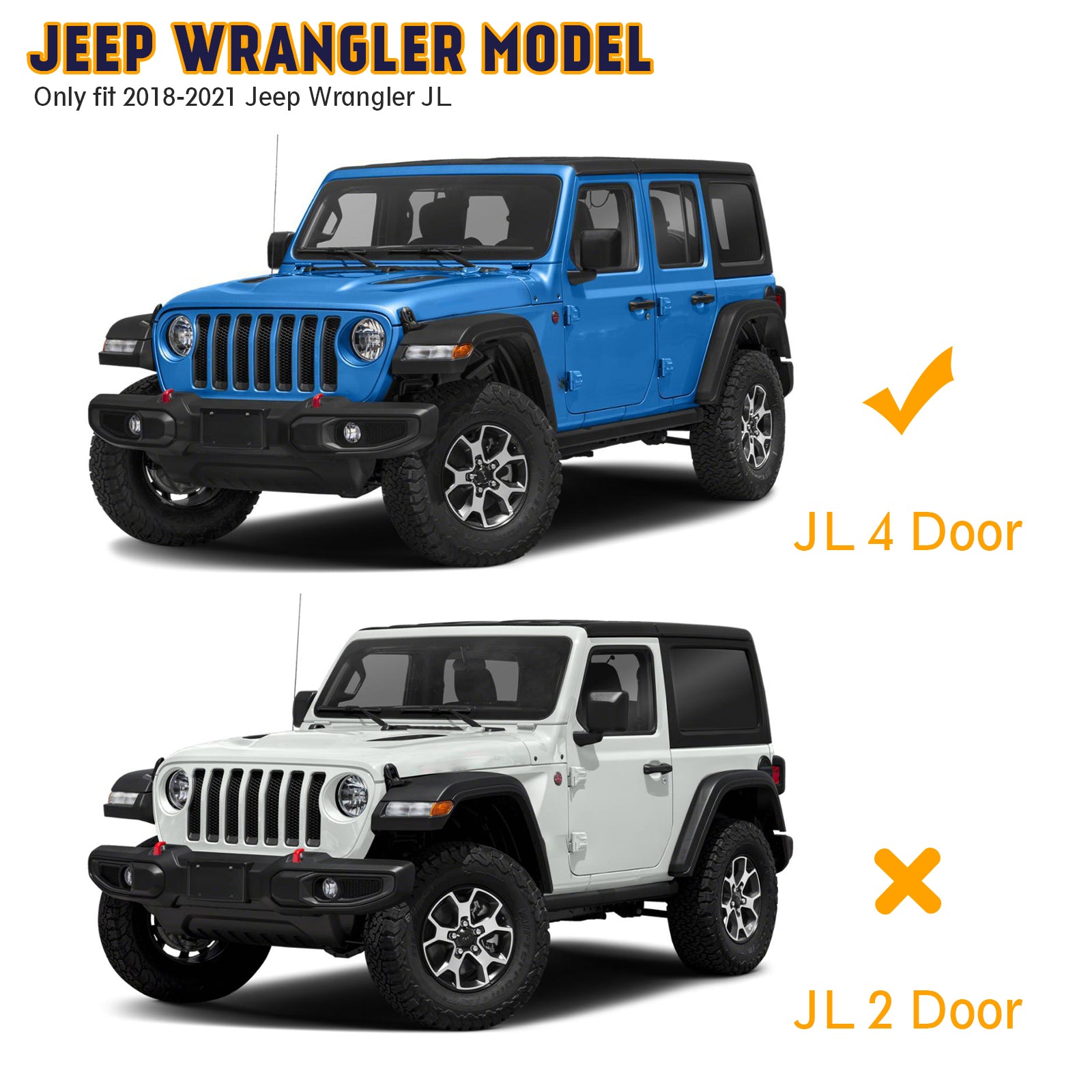 6 inch Running Boards & Side Steps Compatible with 2018-2025 Jeep Wrangler JL 4 Door, Jeep Wrangler 4xe, Matte Black Nerf Bars Step Bars(Not for JK Model)