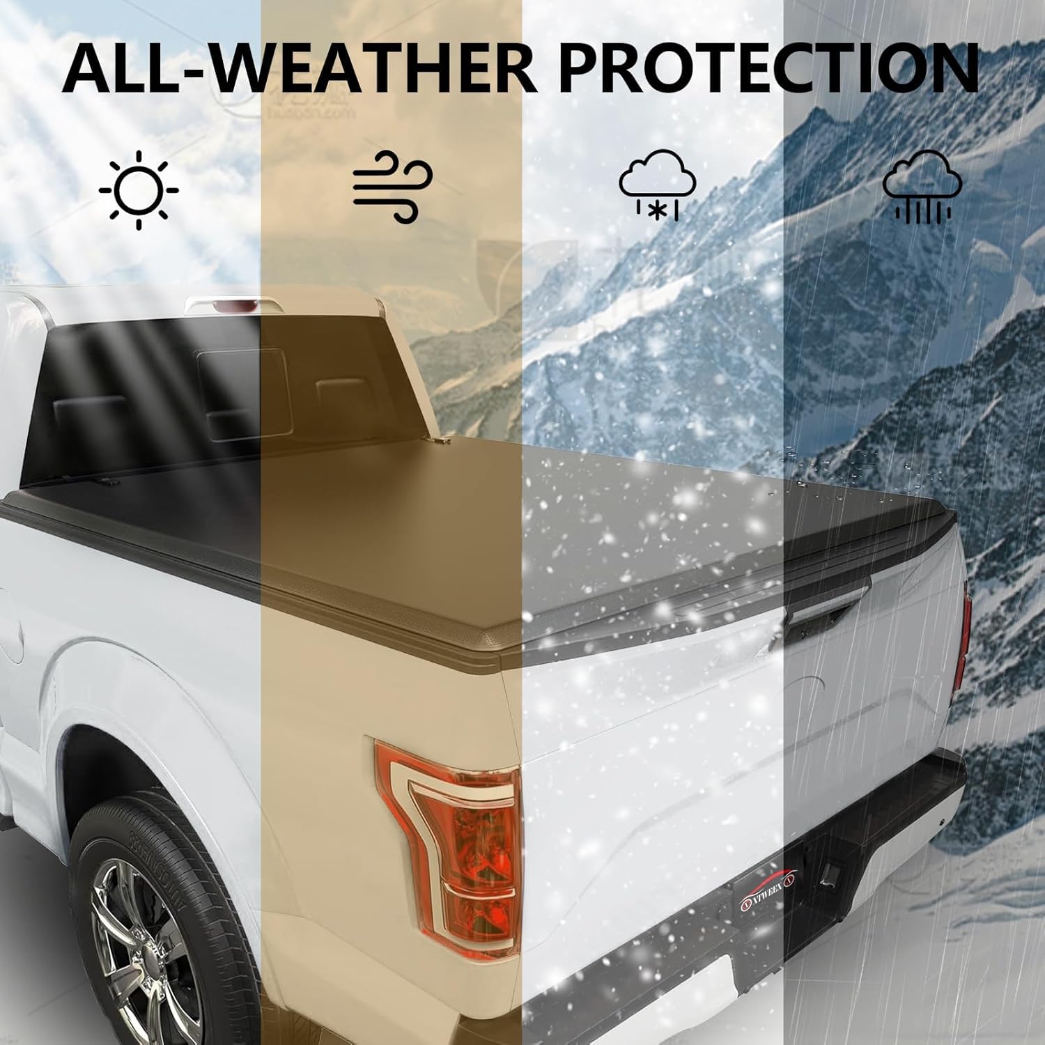 Soft Roll Up Truck Bed Tonneau Cover Fits for 2007-2021 Toyota Tundra Fleetside  Not for Trail Special Edition with Storage Boxes